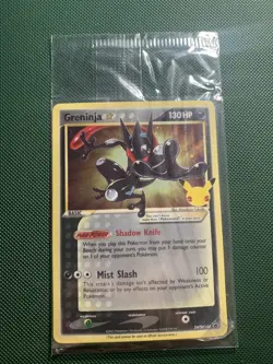 Pokemon Greninja Gold Star SWSH144 Promo Sealed Celebrations NM - Image 1