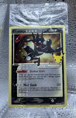 Greninja Gold Star SWSH144 - Celebrations English - Sealed Pokemon Promo *SWIRL* - Image 1