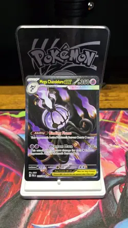 Mega Chandelure EX 115/084 Pitch Black SIR English Rare Pokemon TCG NM - Image 1