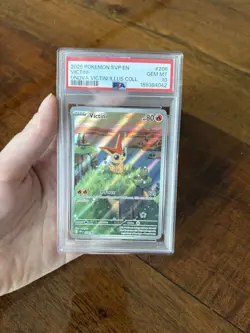 2025 Pokemon SVP En Unova Victini Illustration Collection #208 Victini PSA 10 - Image 4