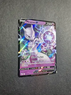 Mewtwo V 030/078 Pokemon GO Ultra Rare Holo Near Mint English Pokemon Card - Image 2