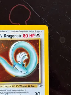 Erika's Dragonair #4/132 Gym Heroes Pokemon Holo Rare 🌀SWIRL🌀 - LP+ Condition - Image 5