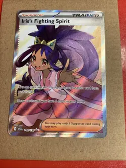 Iris's Fighting Spirit 180/159 Full Art Trainer Journey Pokemon Card NM/VLP - Image 1