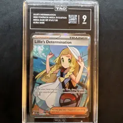 Lillies Determination 169/132 SIR Mega Evolution Pokemon Card TAG 9 - Image 1