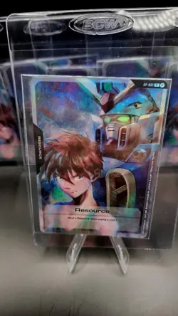 Gundam Card Game RP-001 Beta Promo Holo Sealed - Image 1
