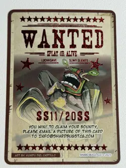 Redemption Card Shard Bugs Serialized 11/20 REDEEMED Set 2 First Bounty - Image 1