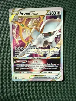 Pokemon Arceus VSTAR Ultra Rare Holo 123/172 Swsh09 Brilliant Stars TCG Card - Image 1