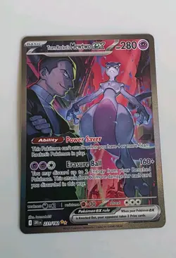 Team Rocket's Mewtwo ex 231/182 SIR Destined Rivals Pokemon Card NM/M - Image 1