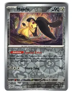 Mawile 143/197 Reverse Holo Obsidian Flames Pokemon Card - Image 1