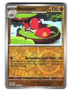 Medicham 100/182 Reverse Holo Pokemon Card NM - Image 1