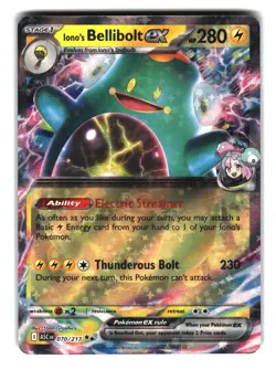 Iono’s Bellibolt ex 070/217 Holo Paradox Rift Pokemon Card - Image 1