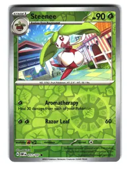 Steenee 017/197 Reverse Holo Obsidian Flames Pokemon Card - Image 1