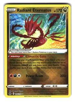 Radiant Eternatus 105/159 Holo Crown Zenith Pokemon Card - Image 1