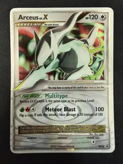 POKEMON ARCEUS LV.X BLACK STAR PROMO HOLO CARD - Image 1