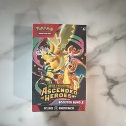 Pokemon TCG Mega Evolution Ascended Heroes Booster Bundle 6 Packs 60 Cards - Image 1