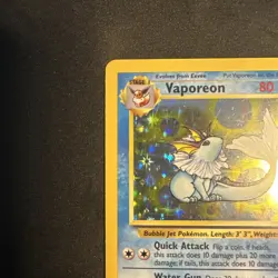 Vaporeon 12/64 Jungle Unlimited Holo Rare Pokemon Card - Image 5