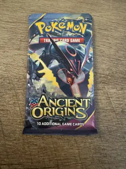 2015 POKEMON XY ANCIENT ORIGINS BOOSTER PACK FACTORY SEALED RAYQUAZA ART - Image 1