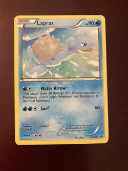 Lapras 26/99 Next Destinies Uncommon Pokemon TCG Card - Image 1