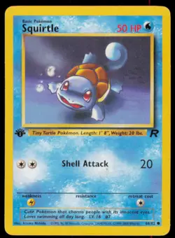 Squirtle 68/82 Common Team Rocket Pokemon 1st Edition Lightly Played - Image 1