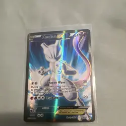 Pokemon Mewtwo EX 157/162 Breakthrough Ultra Rare Full Art Holo 170 HP Card - Image 1