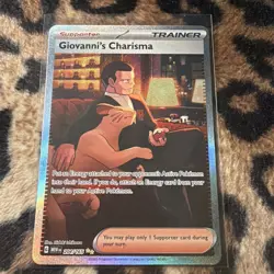 Giovanni's Charisma - 204/165 - 151 - Special Illustration Rare Pokemon Card - Image 1