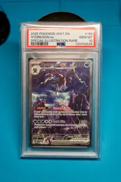 2025 Pokemon White Flare Hydreigon ex #169/086 Special Illustration Rare PSA 10 - Image 1