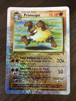 Pokemon Primeape 59/110 Reverse Holo Legendary Collection 2002 - Image 1