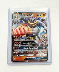 Pokemon TCG Machamp GX Ultra Rare Holo 64/147 SM-Burning Shadows English 250 HP - Image 1