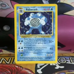 Pokemon TCG Poliwrath Base Set 13/102 Holo HP - Image 1