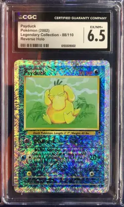 Pokemon TCG Psyduck Legendary Collection Reverse Holo Card 88/110 CGC 6.5 - Image 1