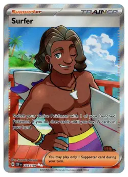 [0111] NEAR MINT Pokemon Surging Sparks 235/191 Surfer - Image 1