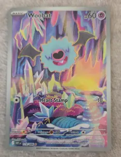 Woobat Illustration Rare 119/086 White Flare Pokemon English - Image 1