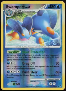 Swampert 12/147 LP Supreme Victors Rare Reverse Holo Pokemon - Image 1