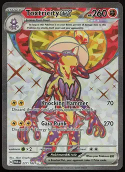 Toxtricity ex 227/182 NM Paradox Rift Ultra Rare Holo Pokemon - Image 1