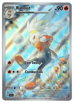 [0234] NEAR MINT Pokemon Stellar Crown 147/142 Raboot - Image 1