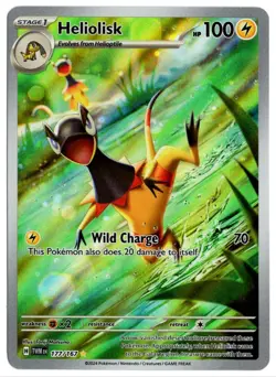 [0185] LIGHTLY PLAYED Pokemon Twilight Masquerade 177/167 Heliolisk - Image 1