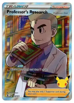 [0703] NEAR MINT Pokemon Celebrations 25th 024/025 Professor's Research Oak - Image 1