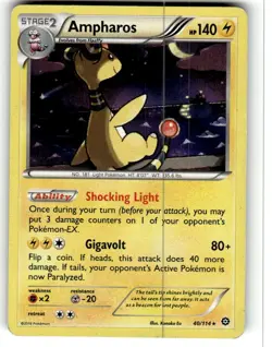 Ampharos - 40/114 - LP- Rare Holo - XY: Steam Siege - Pokemon TCG - Image 1