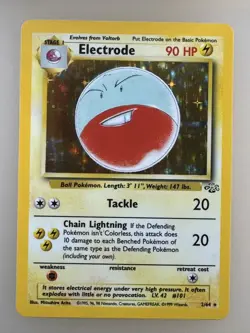 Pokemon TCG Electrode Jungle 2/64 Holo Unlimited Holo Rare - Image 1