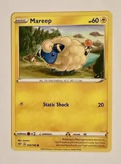 Mareep 055/189 Common Regular SWSH03: Darkness Ablaze NM Pokemon - Image 1