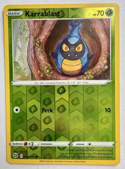 Karrablast 015/172 Brilliant Stars Pokemon Reverse Holo Foil - Image 1