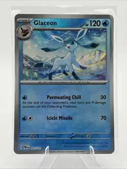 Glaceon Master Ball Pattern 025/131 SV: Prismatic Evolutions Rare Pokemon TCG - Image 1