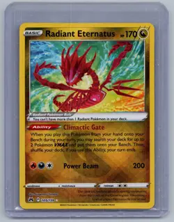 Radiant Eternatus 105/159 Radiant Rare Crown Zenith Pokemon Holo Near Mint - Image 1