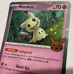 Pokemon TCG Trick or Trade 2024 - Mimikyu - Cosmos Holo Swirl - 037/091 - NM - Image 2