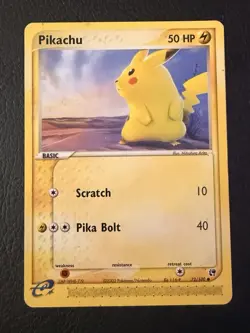 2003 Pokemon EX Sandstorm Pikachu #72/100 - Image 1