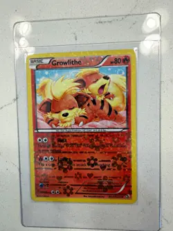 Growlithe Pokemon TCG Legendary Treasures RC4/RC25 Holo - Image 1