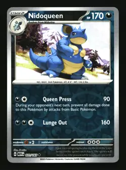 Nidoqueen Pokemon 031/165 Reverse Holo - Image 1