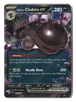 Pokemon Paldean Clodsire Ex 059/091 Double Rare Holo - Image 1