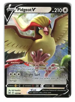 Pidgeot V 137/196 Holo Rare Pokemon Lost Origin NM - Image 1