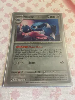 Pokemon TCG Metang 114/162 Temporal Forces Reverse Holo - Image 1